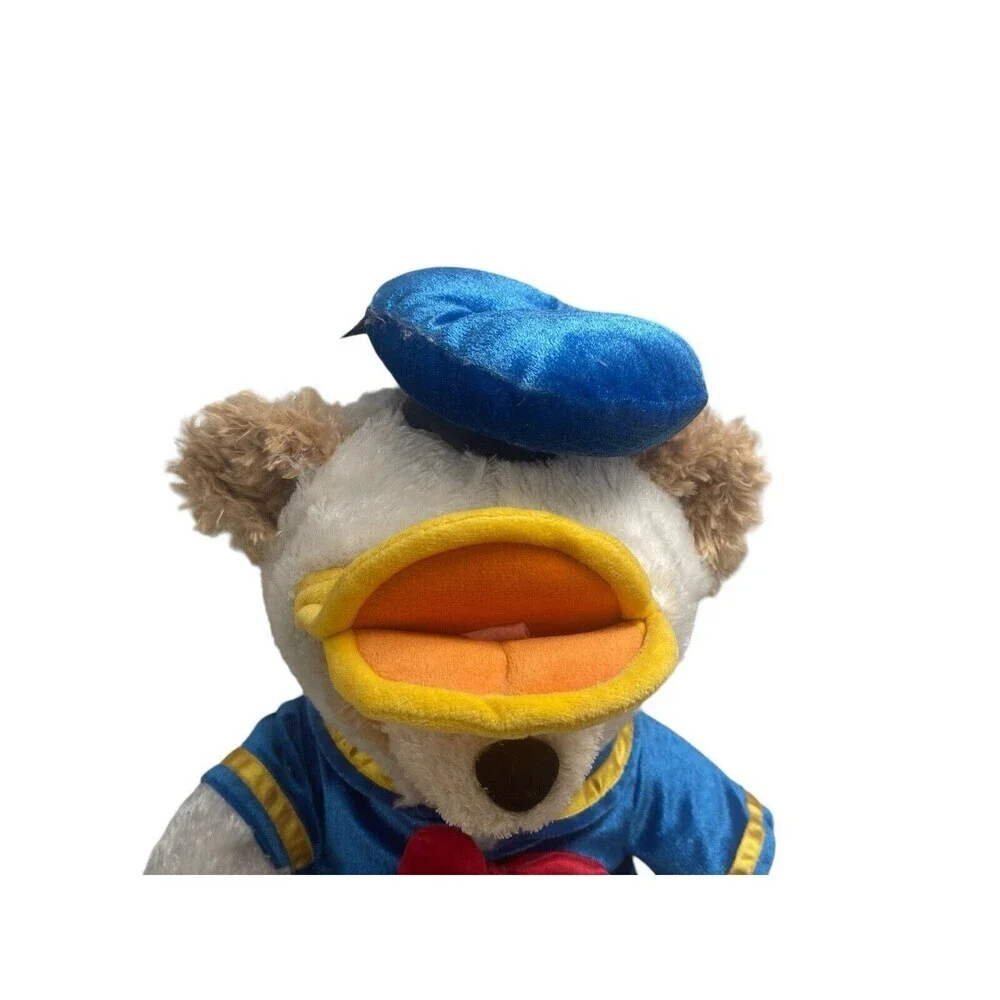 Disney Parks Duffy The Disney Bear Dressed As Donald Duck 17” Stuffed Animal Toy